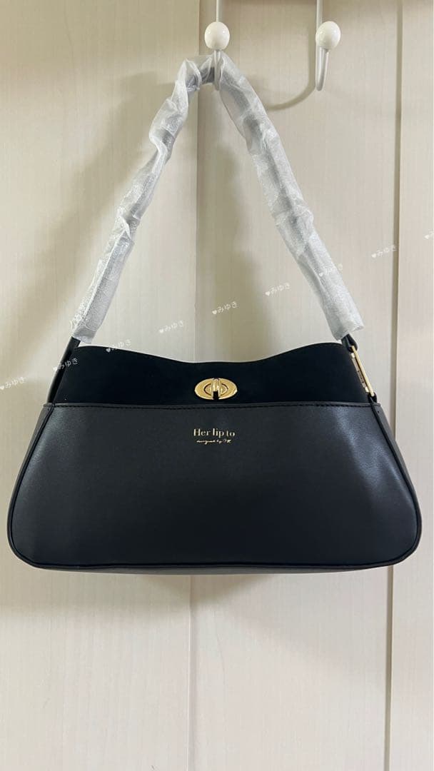 Herlipto Modern Muse Baguette Bag黒