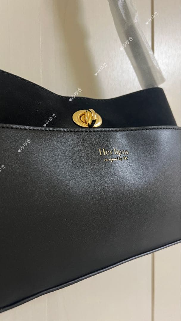 Herlipto Modern Muse Baguette Bag黒
