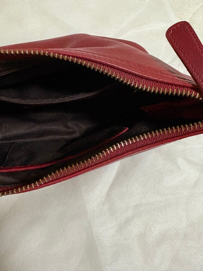 coach レザー 赤 ジッパー付きオールドコーチ 9844