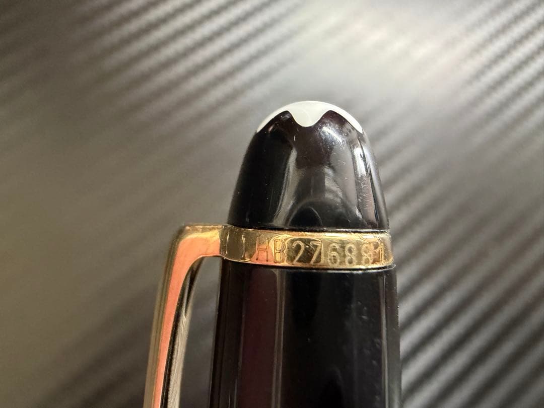 極美品 モンブラン マイスターシュテュック 144 万年筆 中白 M ブラック