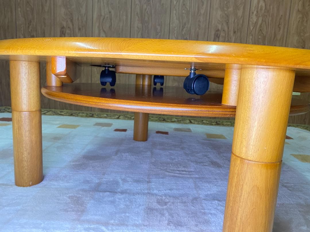 丸座卓　ローテーブル（穴付き）