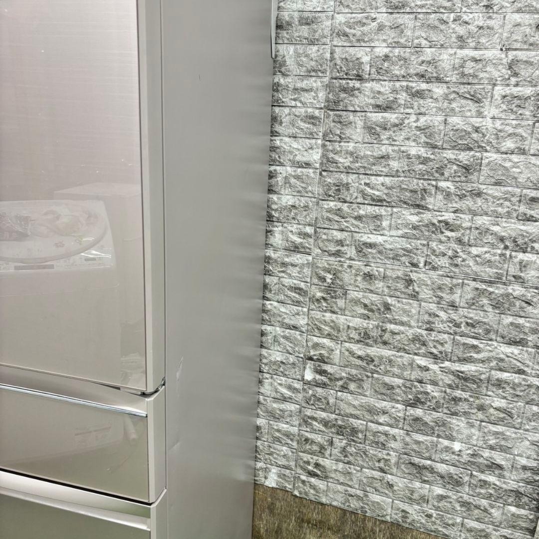 584 三菱　大型冷蔵庫　470L　400L強　小型　家庭用　自動製氷　きれい