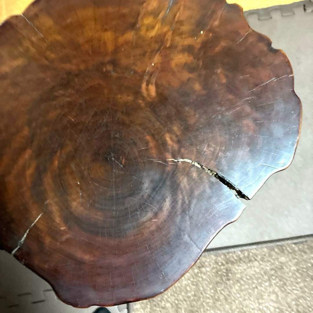 ‼️希少‼️根本、天然木、卓、飾台、花台、香炉台、日本式昭和レトロ根卓古美術明治大正