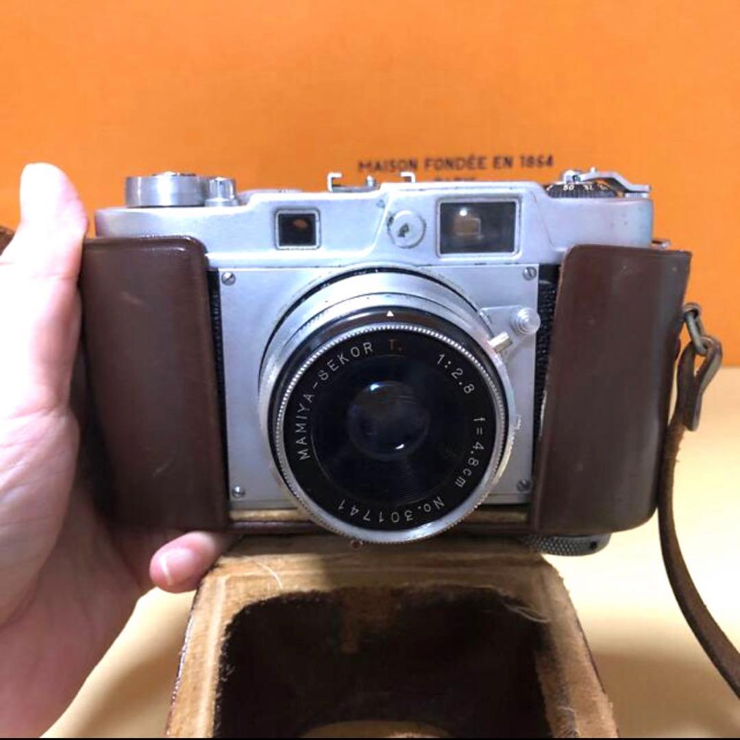 ♡MAMIYA♡専用カバー付フィルムカメラ♡昭和レトロ♡希少レア♡