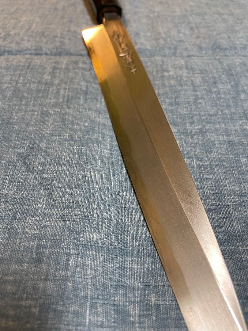 木屋別作　白鋼　八角　柳刃包丁　23センチ