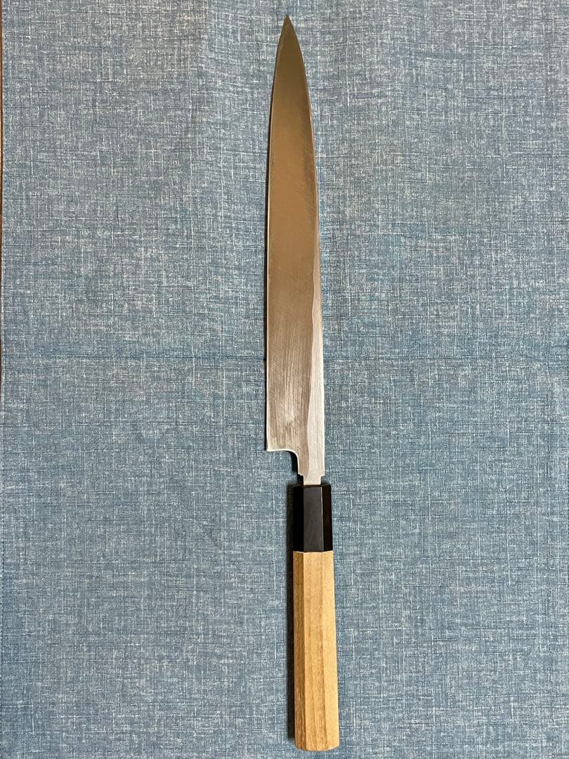 木屋別作　白鋼　八角　柳刃包丁　23センチ