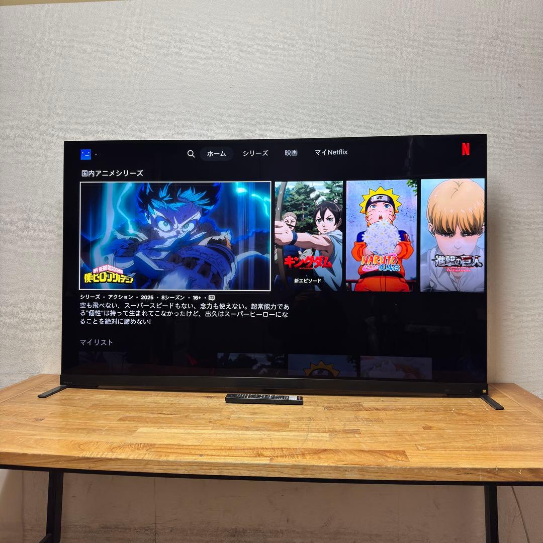 TOSHIBA 65V型 4K 有機EL テレビ REGZA 65X9900M