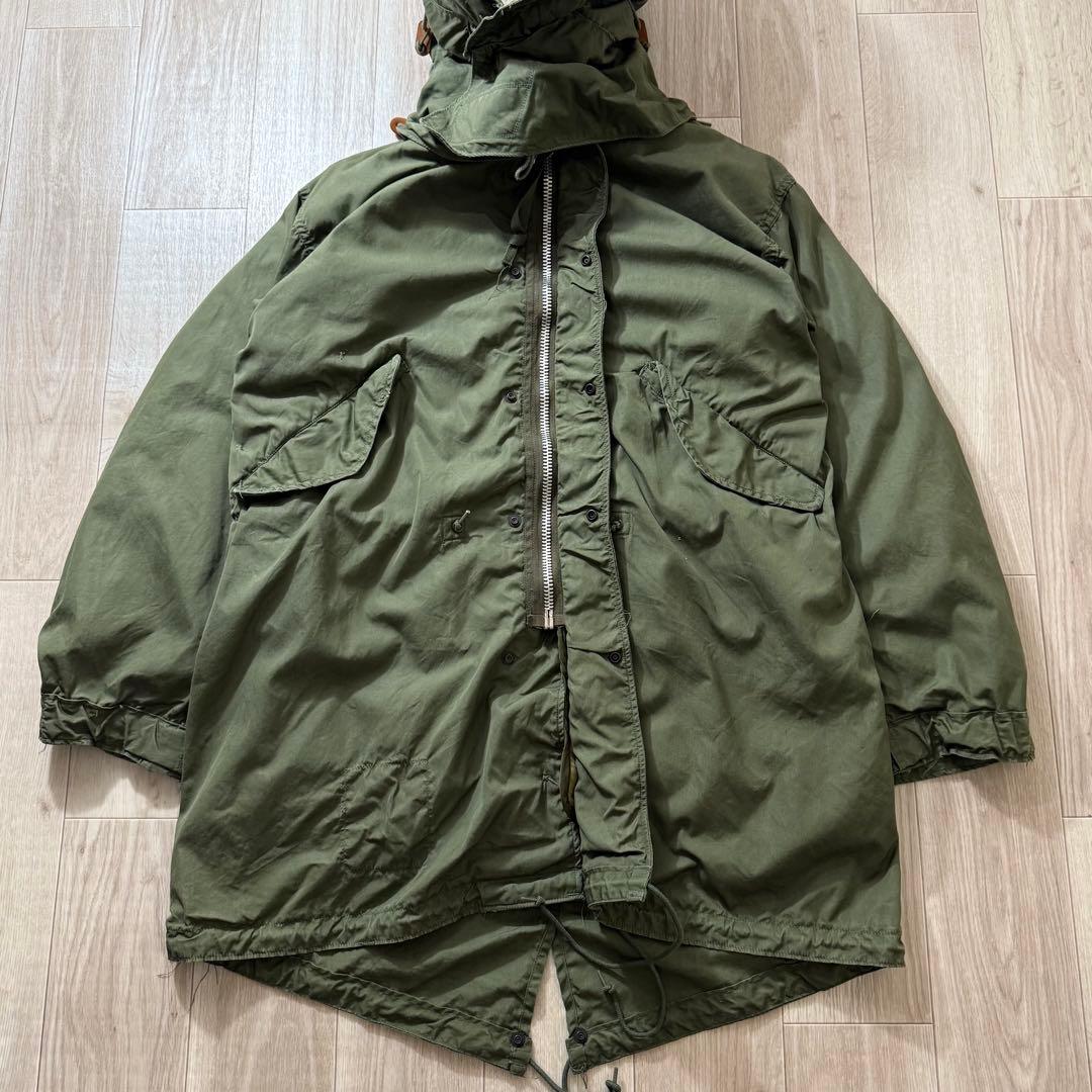 60sアルミジップXS！米軍実物 M65 フィッシュテールパーカー フルセット