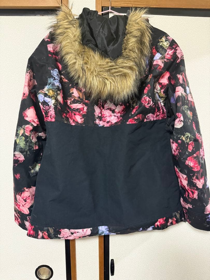 ROXY 花柄 スノーボードジャケット レディース L