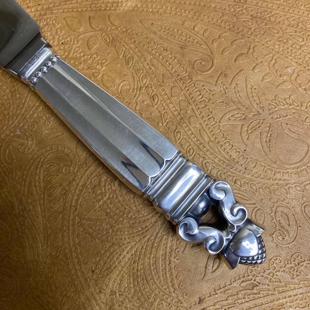 【E 】純銀 ケーキナイフ エコーン【訳あり】