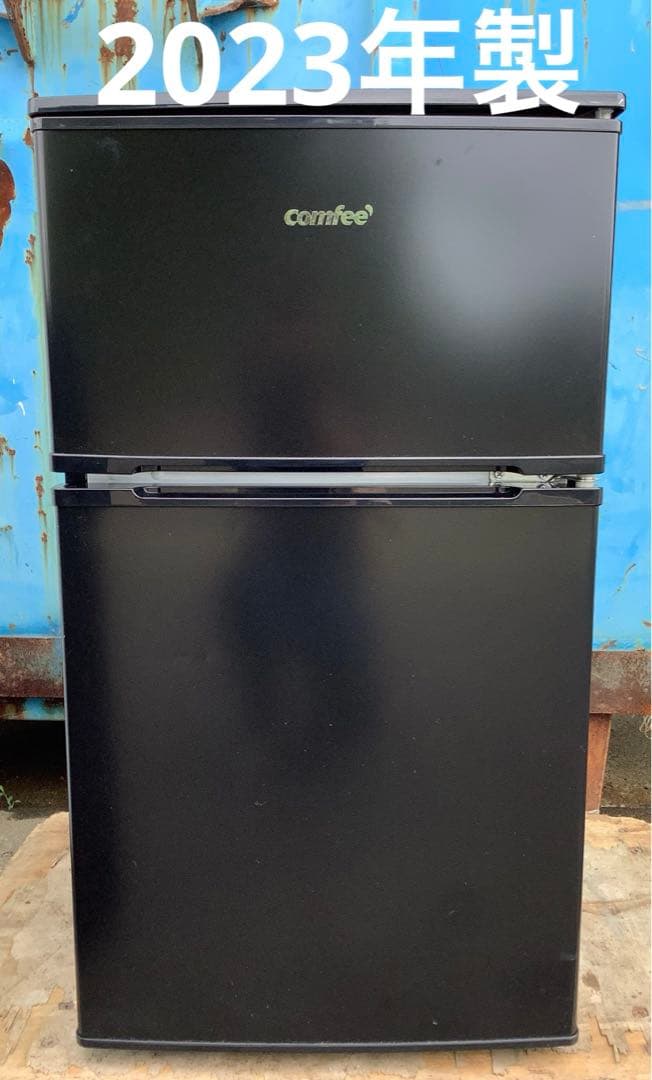 【高年式】comfee 2ドア冷蔵庫 RCT90BL(E) 90L 23年製 黒