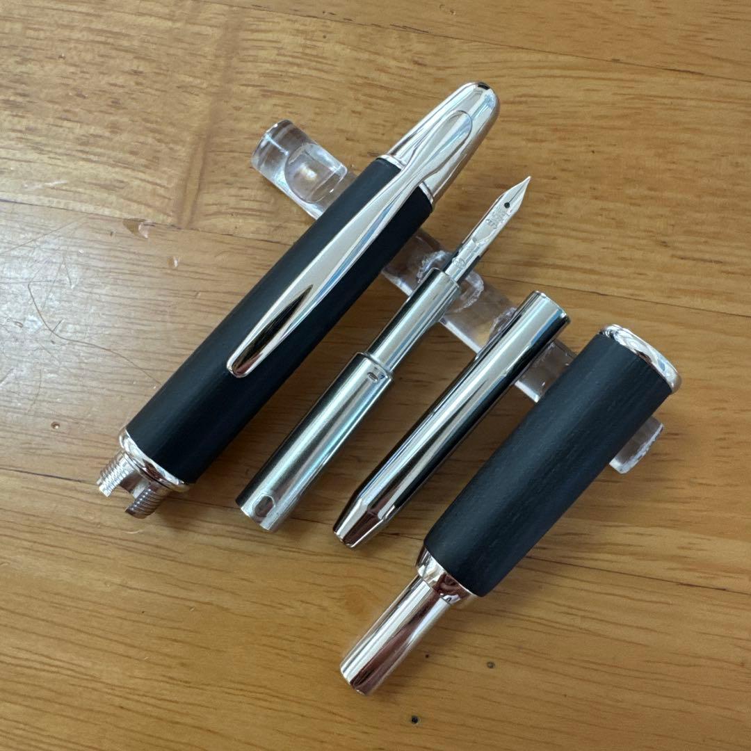 廃盤 PILOT パイロット Capless キャップレス 万年筆 木軸 EF