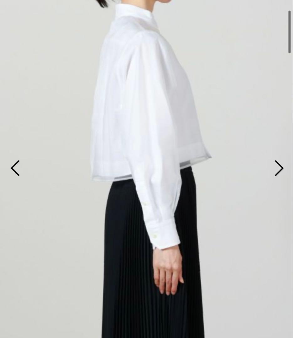 HYKE ▪️25AW▪️LAYERED OXFORD SHEER SHIRT