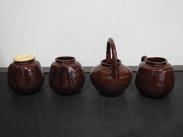 一閑張四滴茶器　淡々斎　共箱　MA570