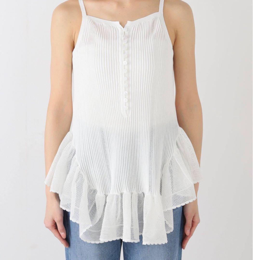 新品未使用　SLOBE IENAスローブイエナTGORトゴールフリルキャミソール