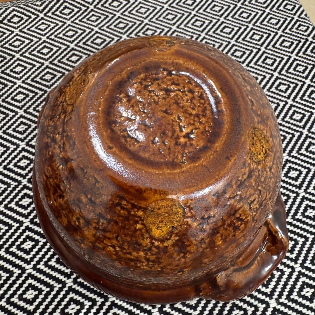 ✴︎ 雲井窯 ✴︎ 飴釉 土鍋 中川一辺陶 一人鍋 美品