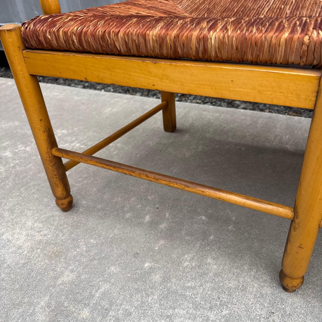 フランスアンティーク ダブルベンチ フレンチシャビー ヴィンテージ ブナ材