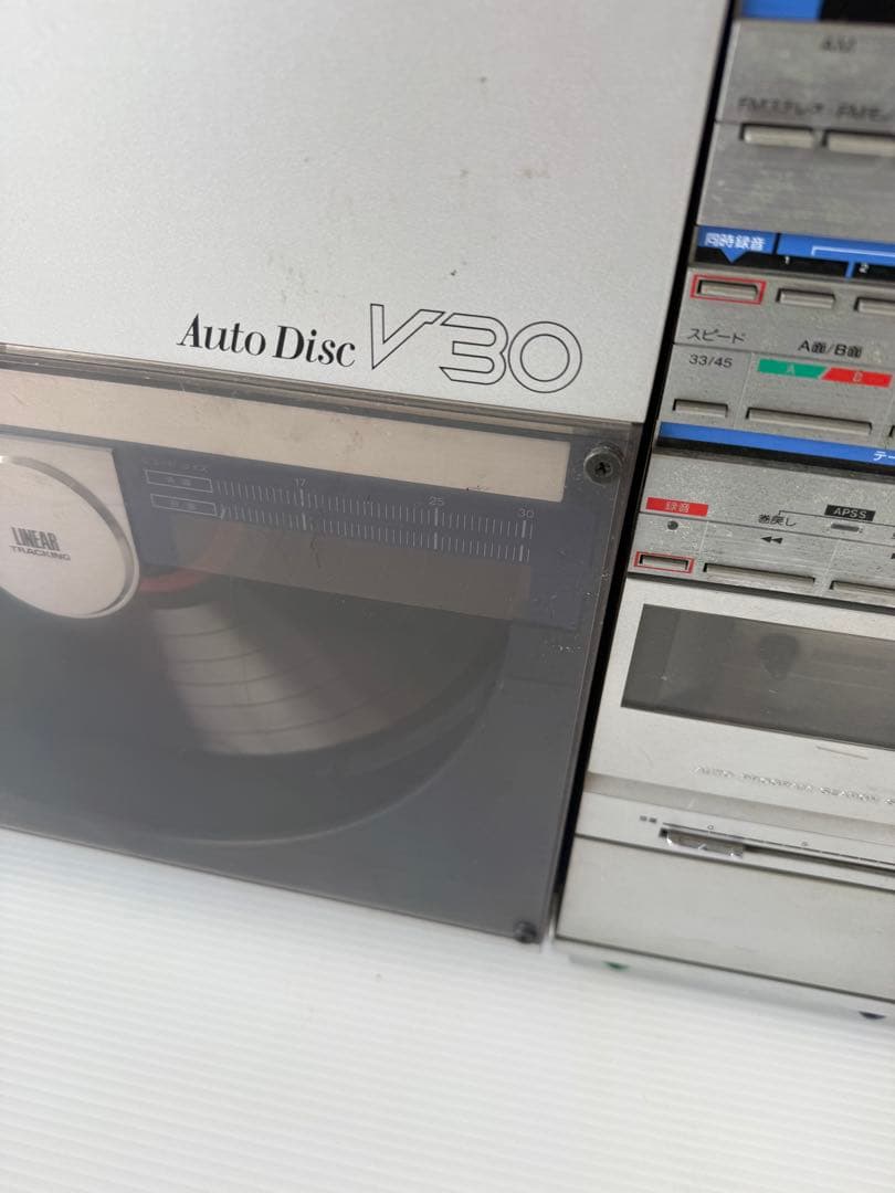 シャープ オートディスクV30両面レコードステレオシステム　ジャンク(a43)