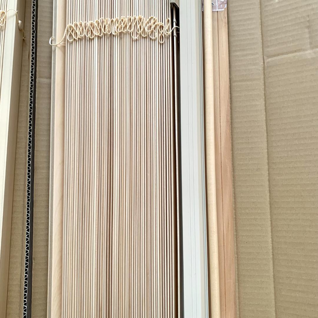 【美品】日本製・天然木 ウッドブラインド モクホーム 2個セット