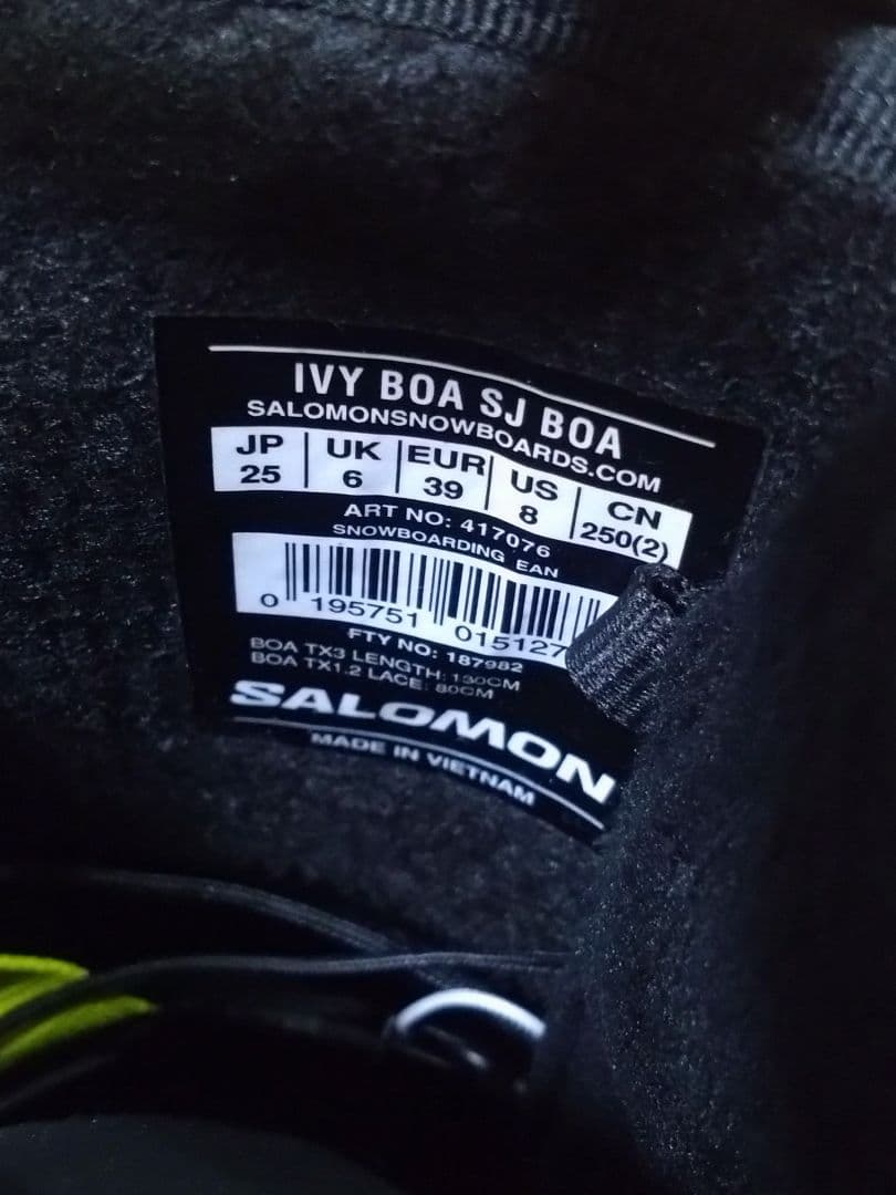 サロモン IVY BOA SJ BOA 25cm SALOMON