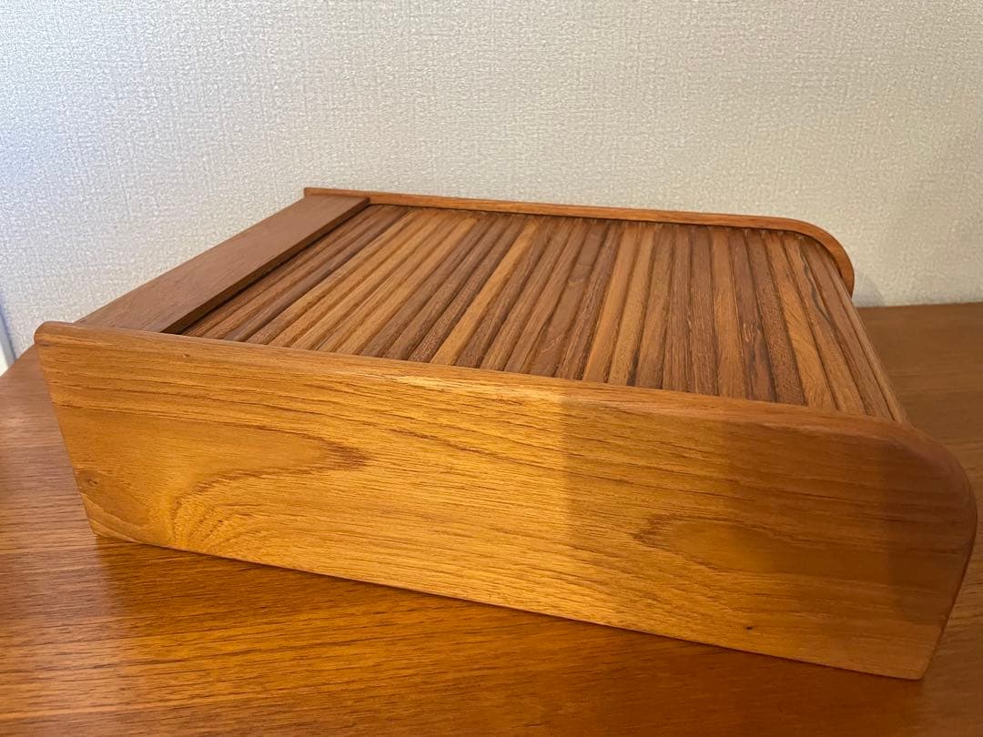 北欧デンマーク ヴィンテージ KALMAR社 チーク材 ロールトップボックス