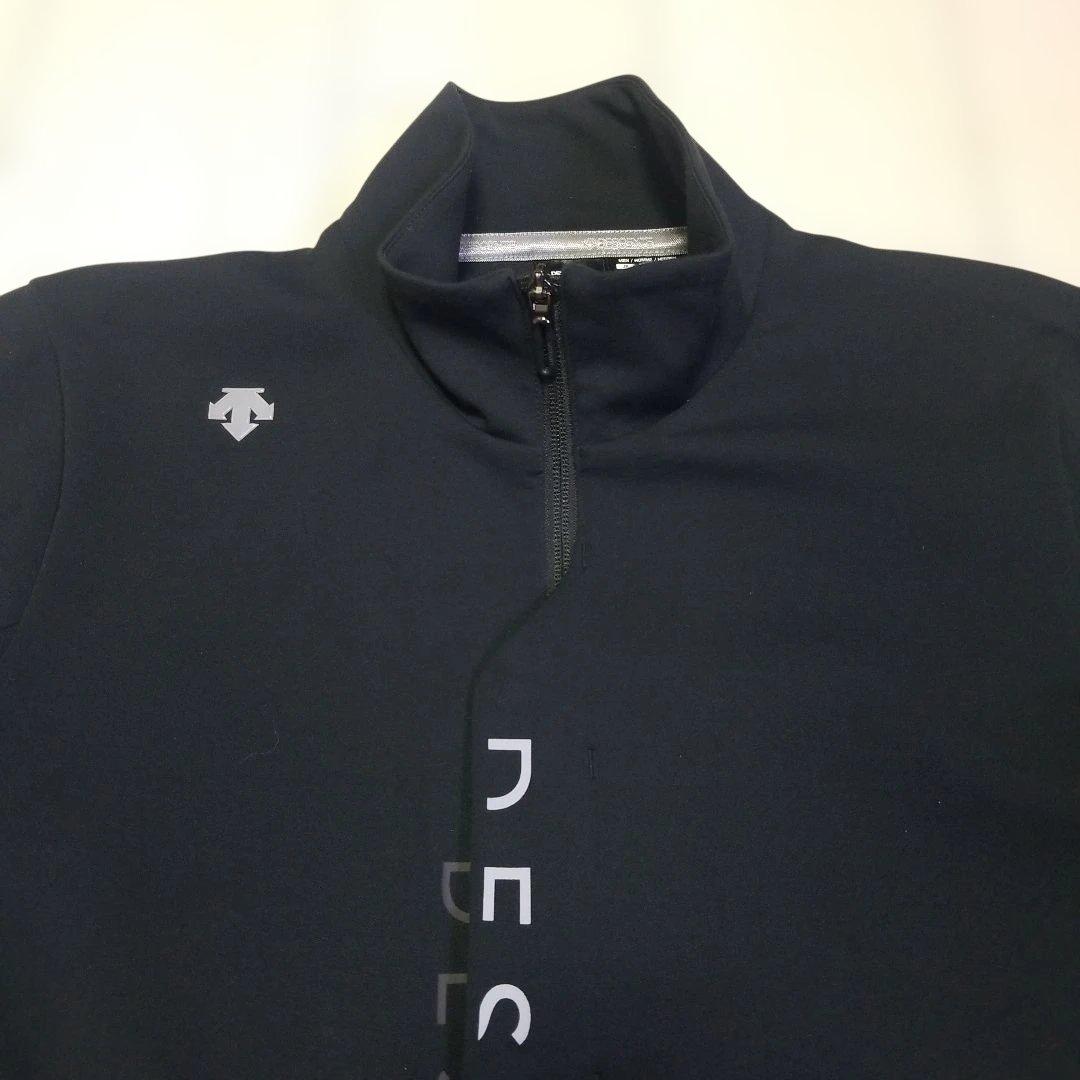 【入手困難】デサントゴルフ ロゴプリントジャージー ジャケット M 黒