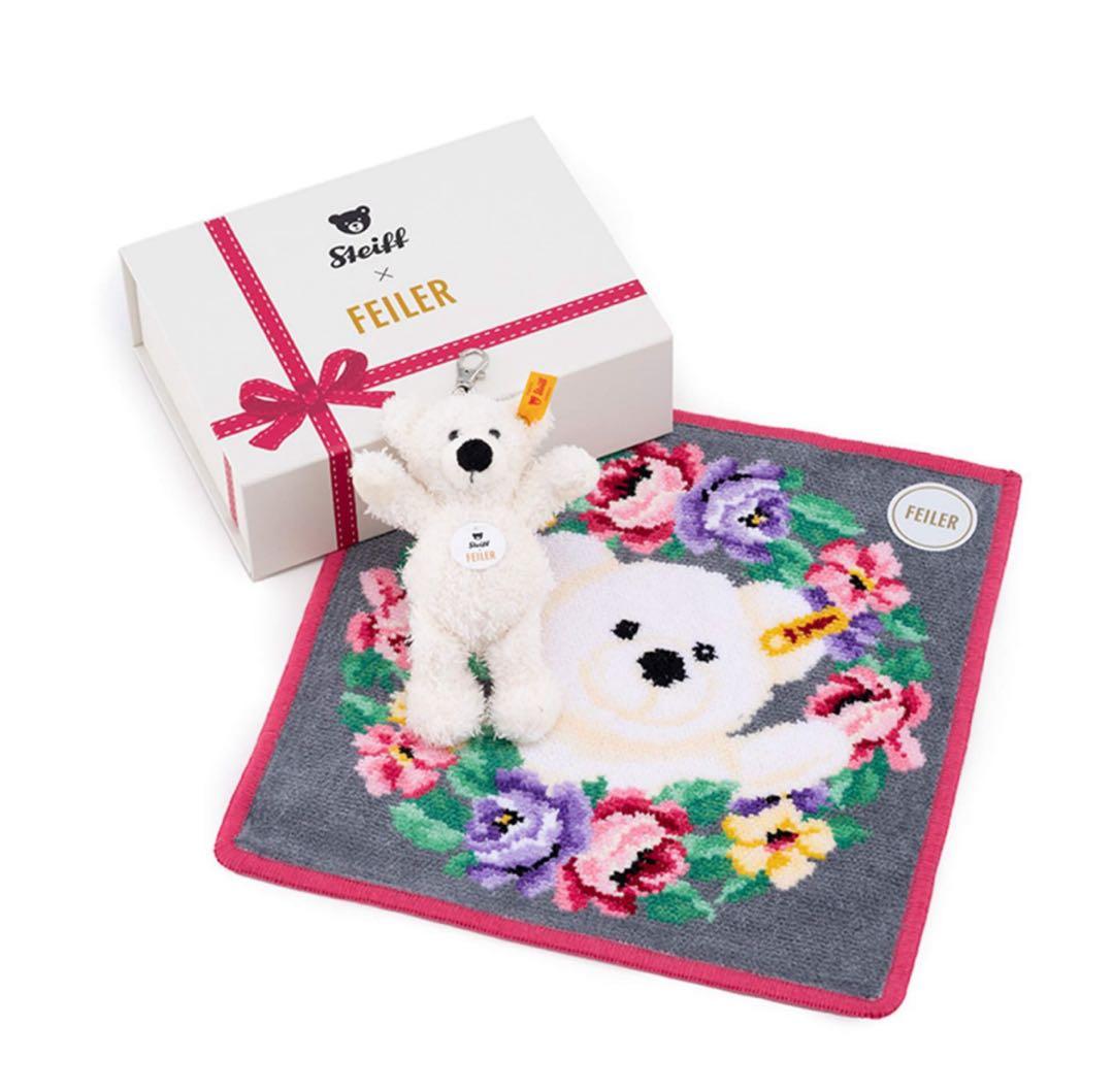 新品未開封　三越手提げ付き　Steiff x FEILER