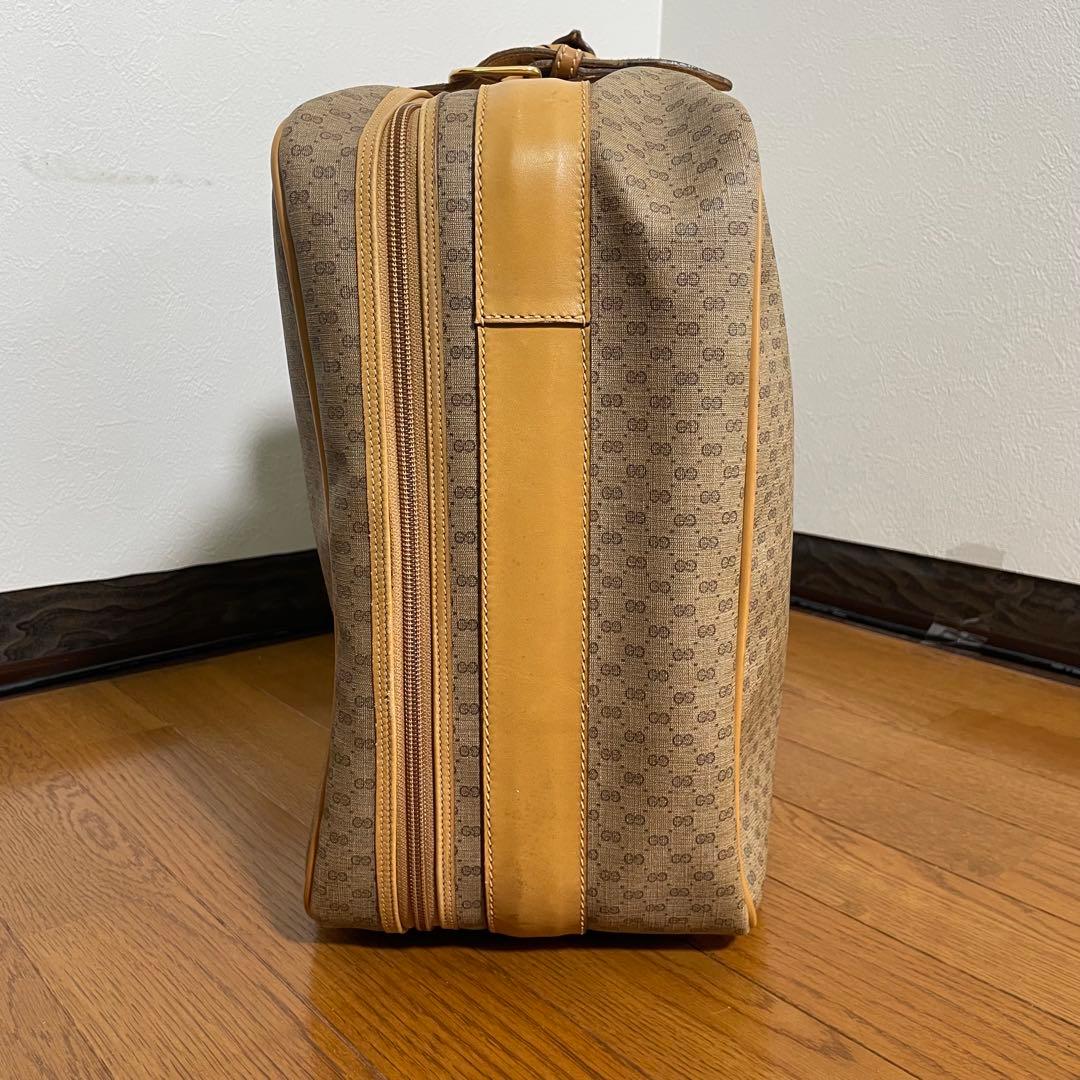 【美品 】GUCCI グッチ トラベルバッグ マイクロGG柄 オールドグッチ