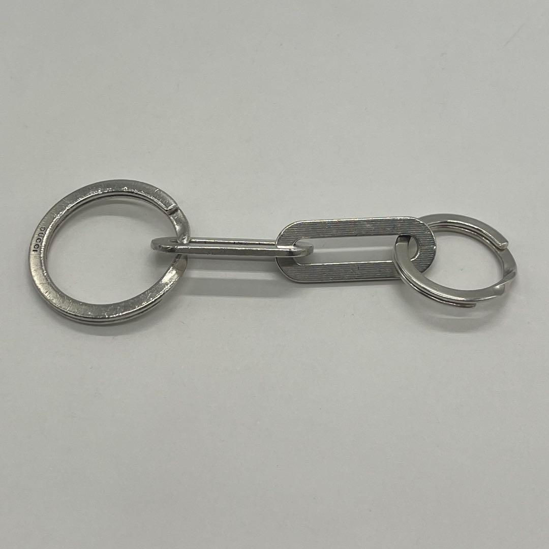 グッチ GUCCI オーバル キーリング キーホルダー SV925 オールド