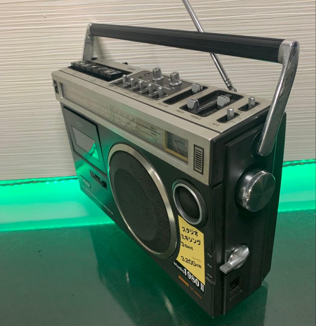 ソニー SONY CF-1980Ⅱ ラジカセ オーディオ機器 ラジオ動作品美品