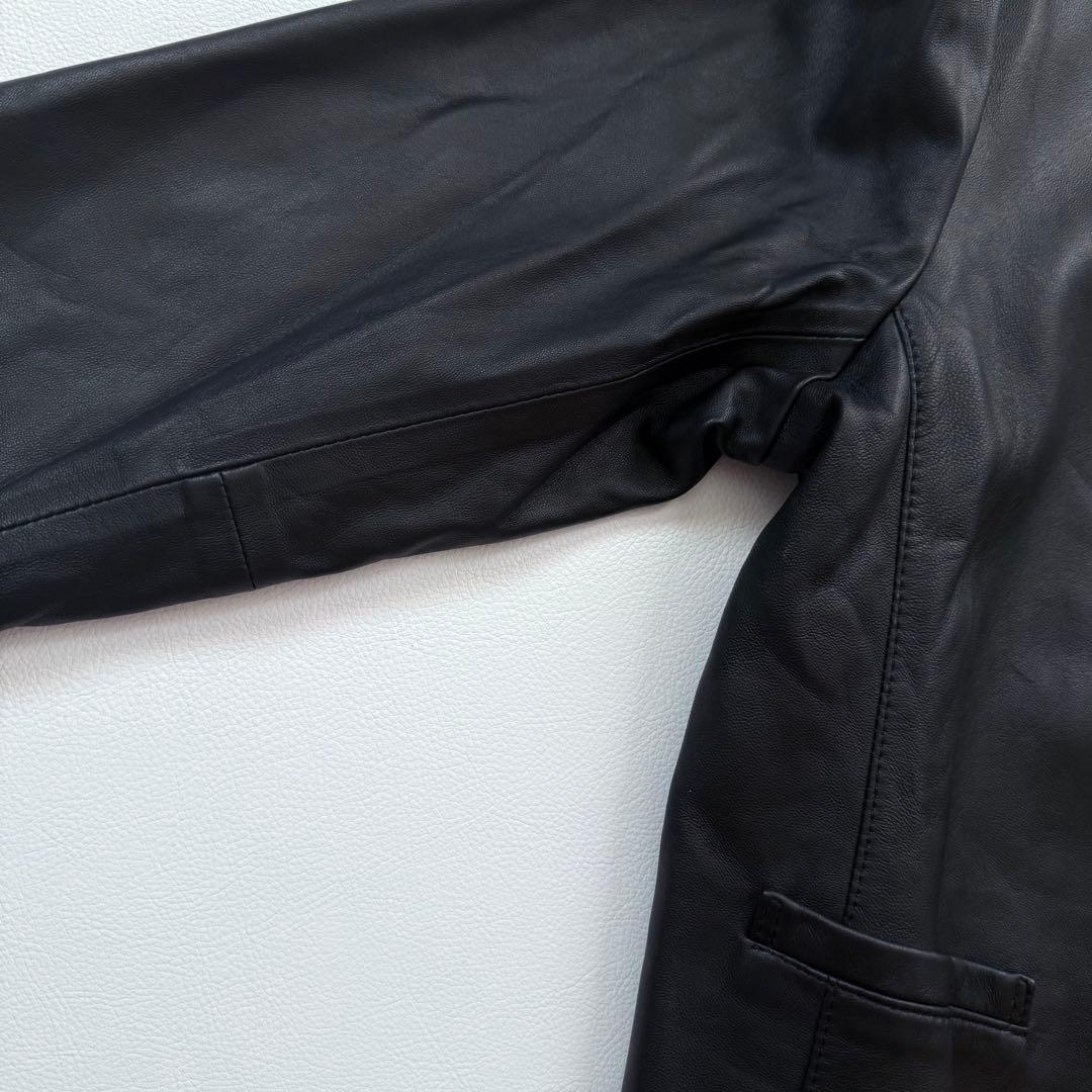 未使用に近い✨サイズ44✨23区 中村アン着用　ラムレザージャケット　黒　希少