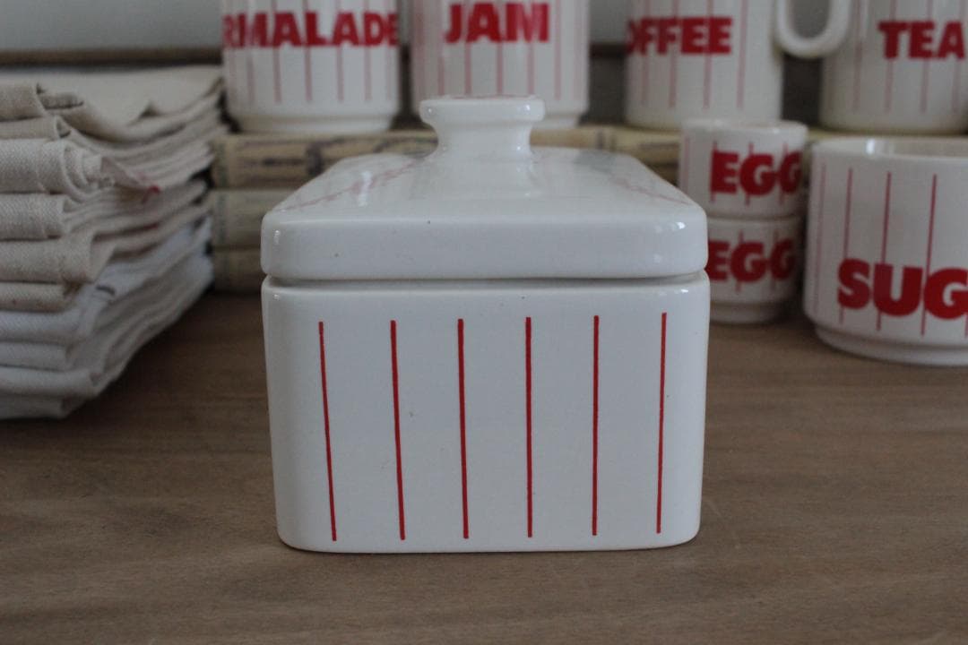 レアHornsea・ホーンジー/蓋付きバターケース