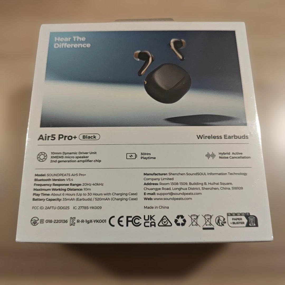 【新品未使用】SOUNDPEATS Air5 Pro Plus