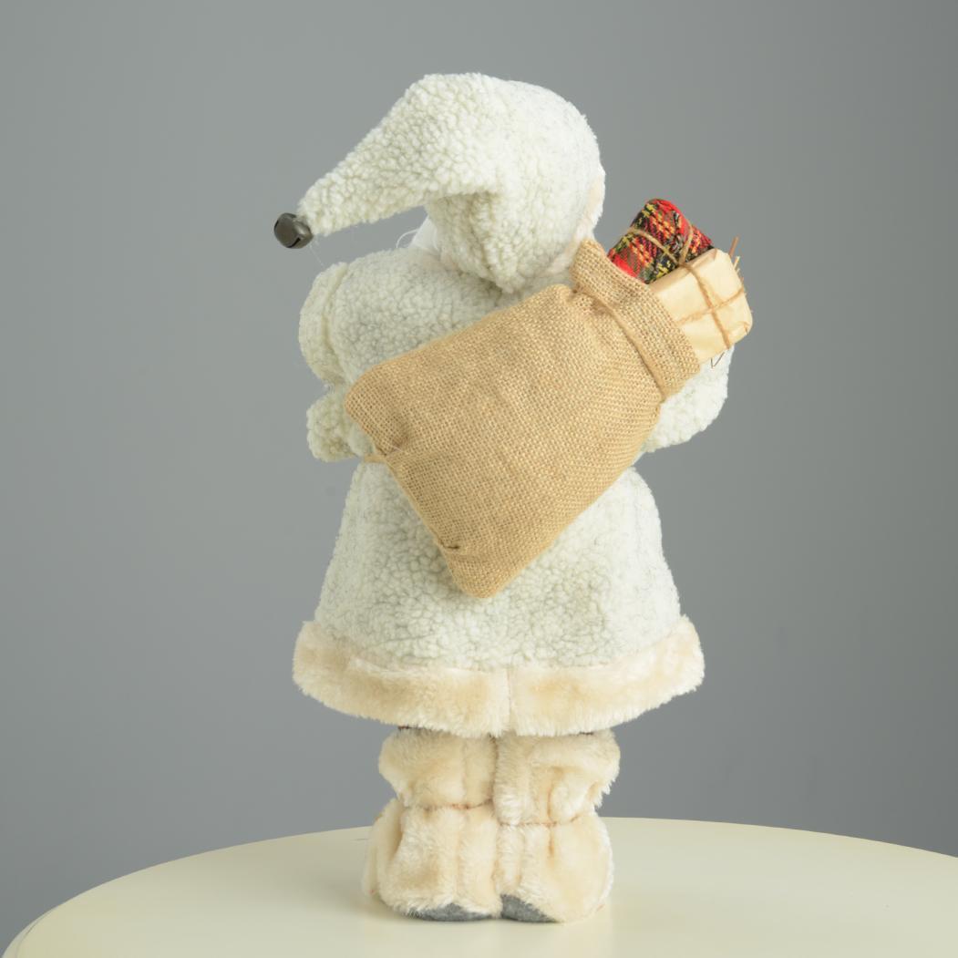 大きな白いサンタクロース　 人形 　ホワイトサンタ 　 置物　身長45㎝