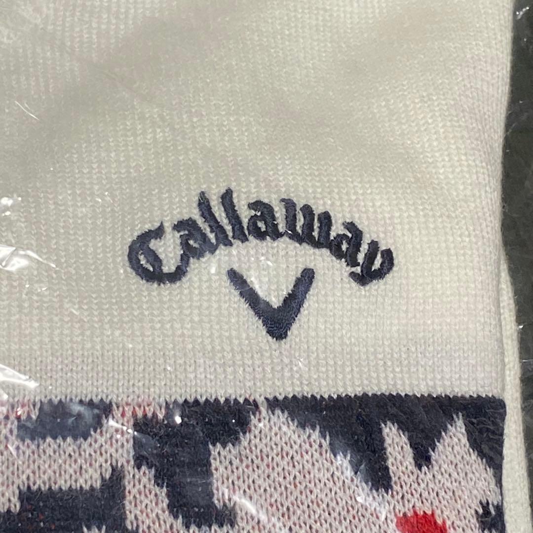 L 新品　タグ付　キャロウェイ　ジャガード　ニット　花柄　フラワー　レディース