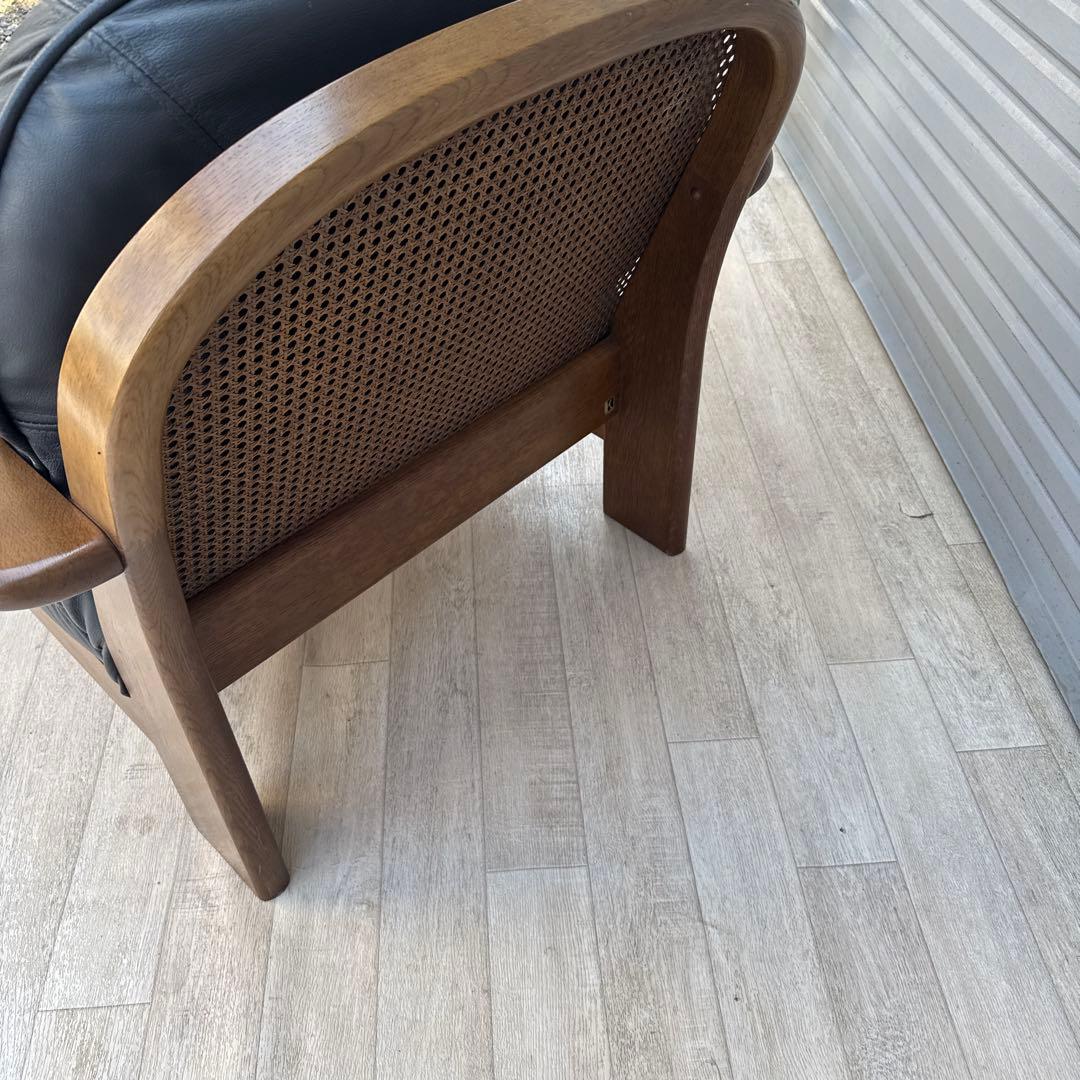 最終値下げ飛騨産業　ヴィンテージ 本革　1人掛けソファ　シングルソファ　キツツキ