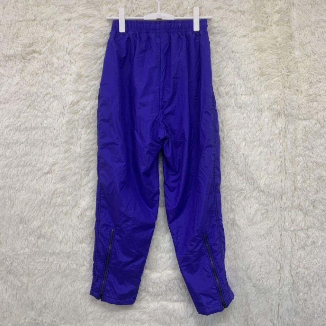 昭和レトロ★90年 アシックス ジャージ ウインドブレーカー 上下セットパープル