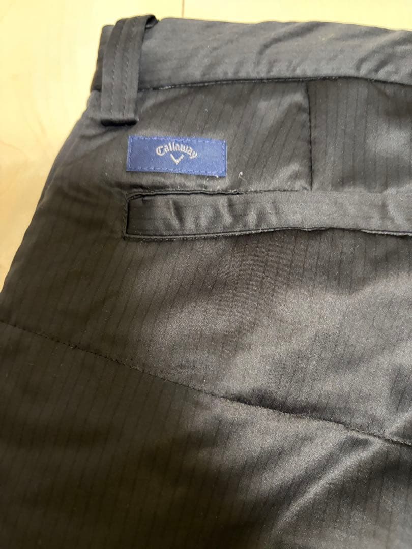Callaway ストライプデザインパンツ 黒