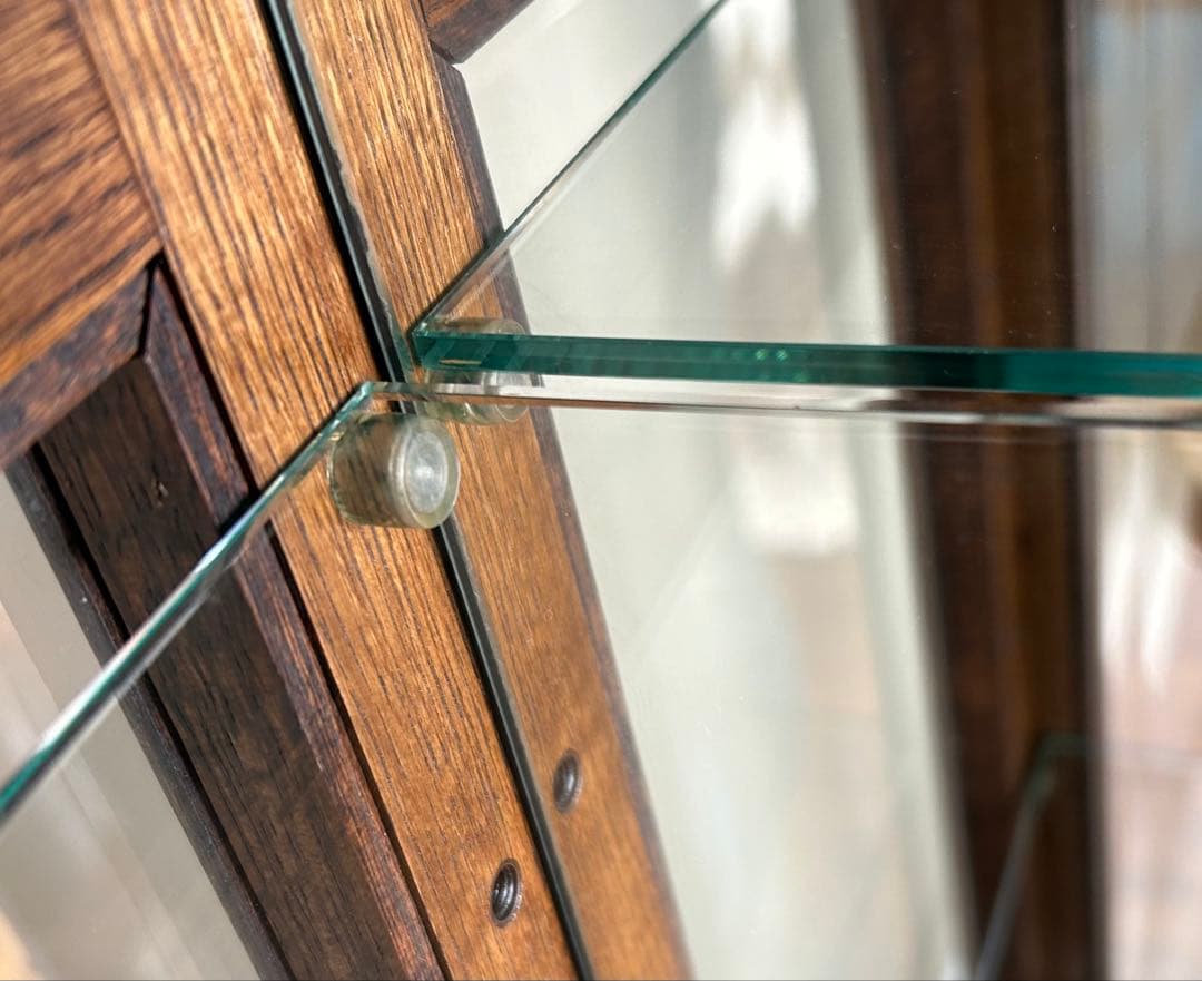 近藤工芸　oak オーク材 キュリオケース　飾り棚　北海道 旭川家具