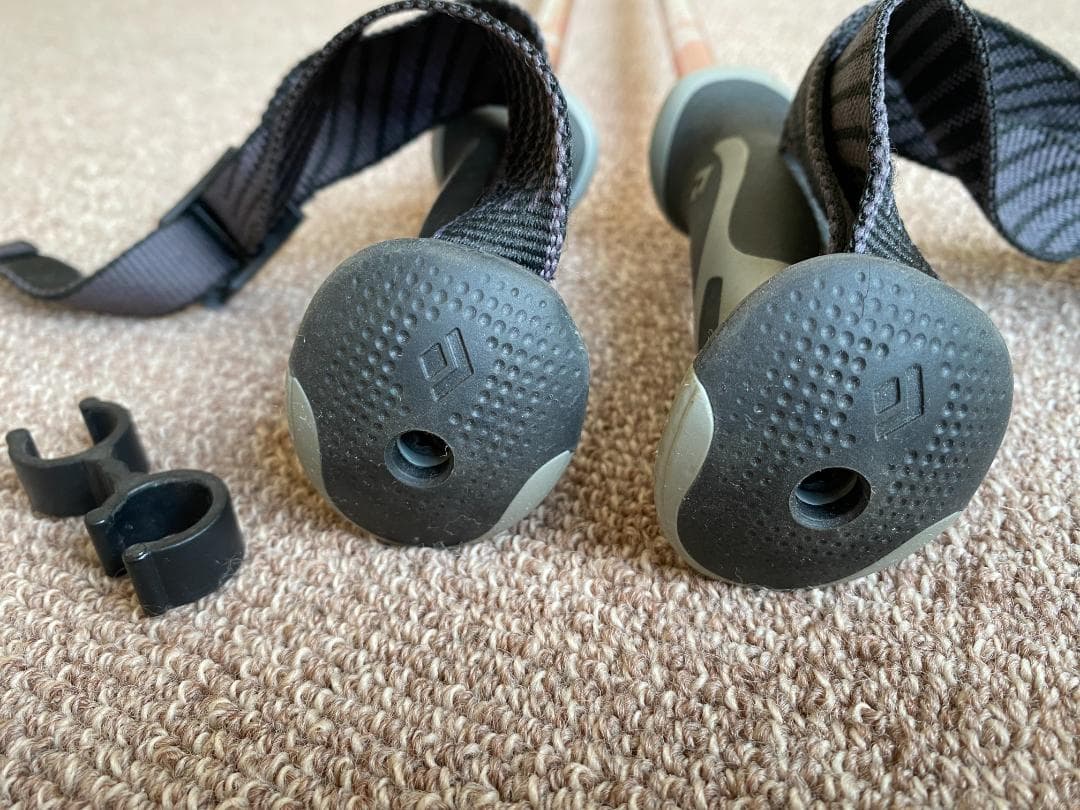  スキー用ストック オレンジシルバー バックカントリー