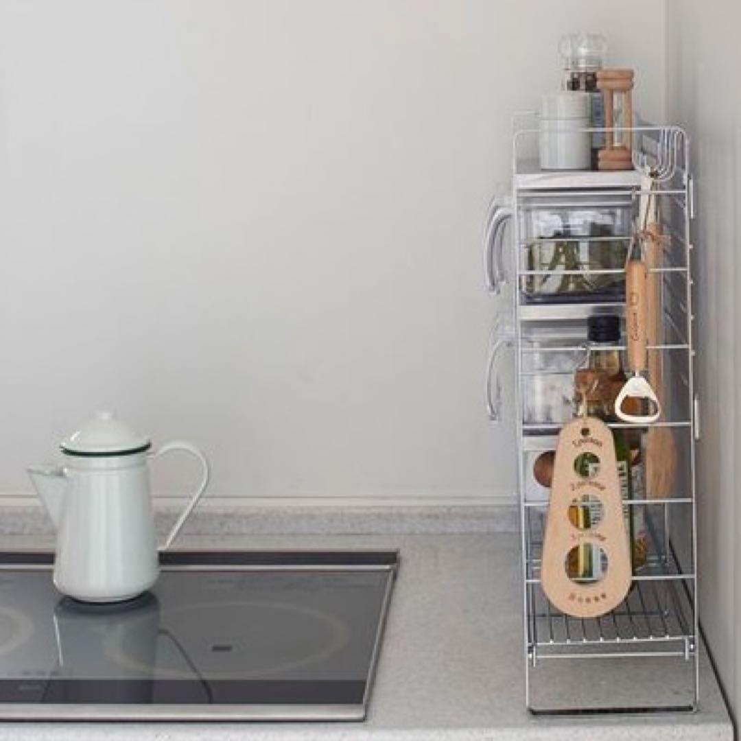 コンロサイドスパイスシェルフ　燕三条 コンロサイドスパイスラック