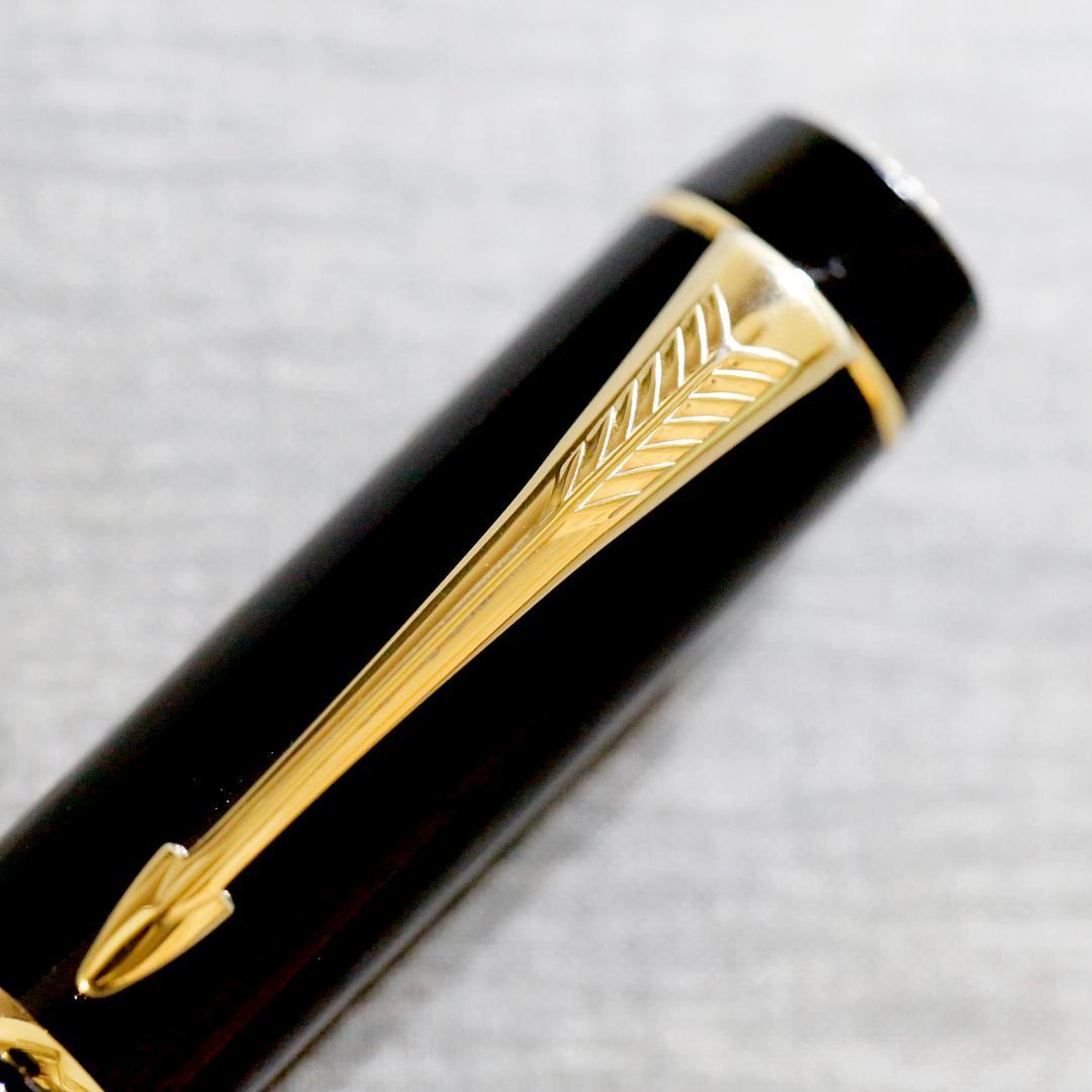 【美品 送料込み】パーカー 万年筆 デュオフォールド センテニアル ブラック