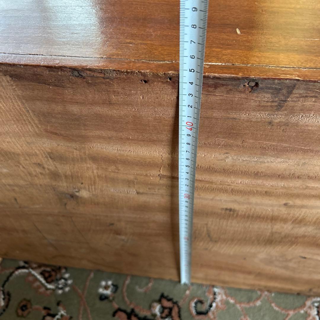 旧家蔵(清時代)樟木？黄花梨？貴重家具大木箱　蔵書画大木箱　珍しいコレクション