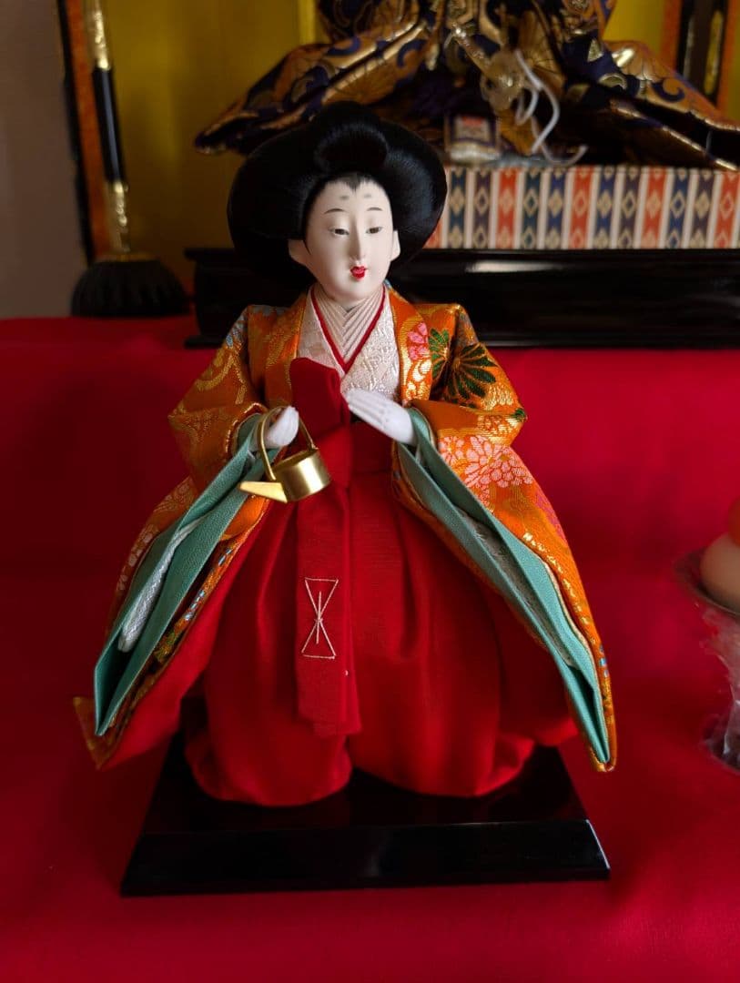 送料込【3出品全て落札必須 3/3】ひな人形 7段 15人飾り 40号（人形）