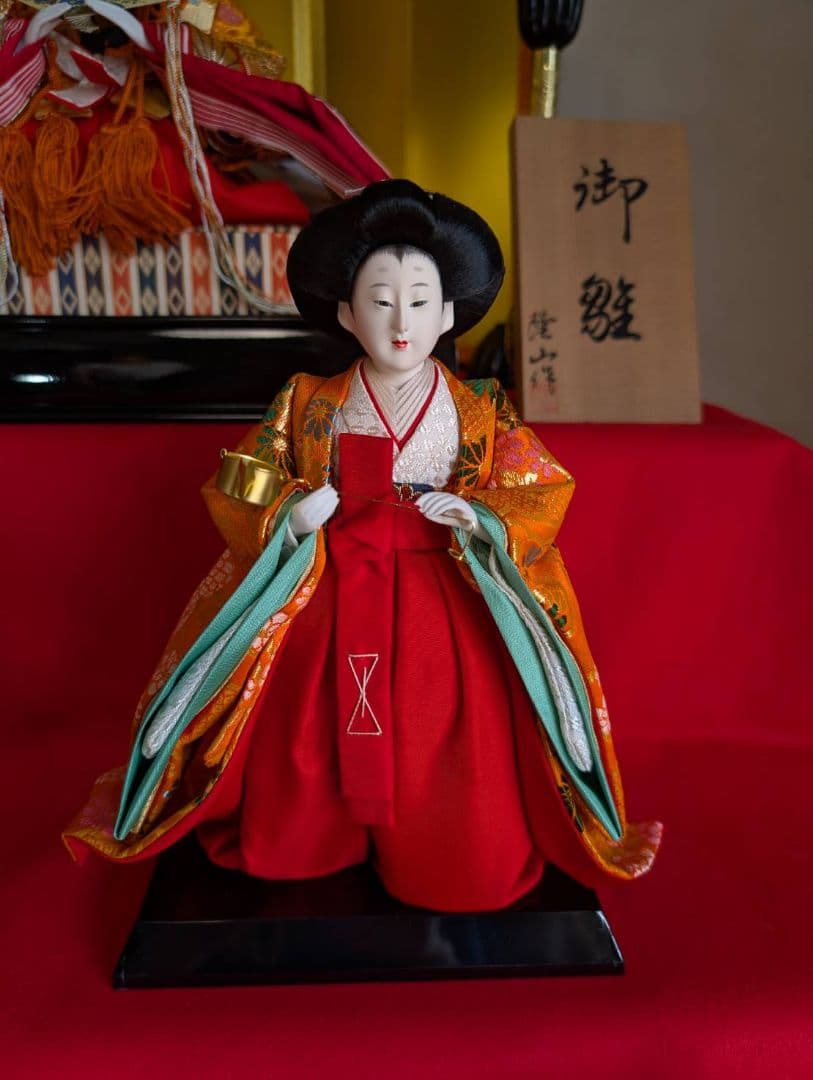 送料込【3出品全て落札必須 3/3】ひな人形 7段 15人飾り 40号（人形）