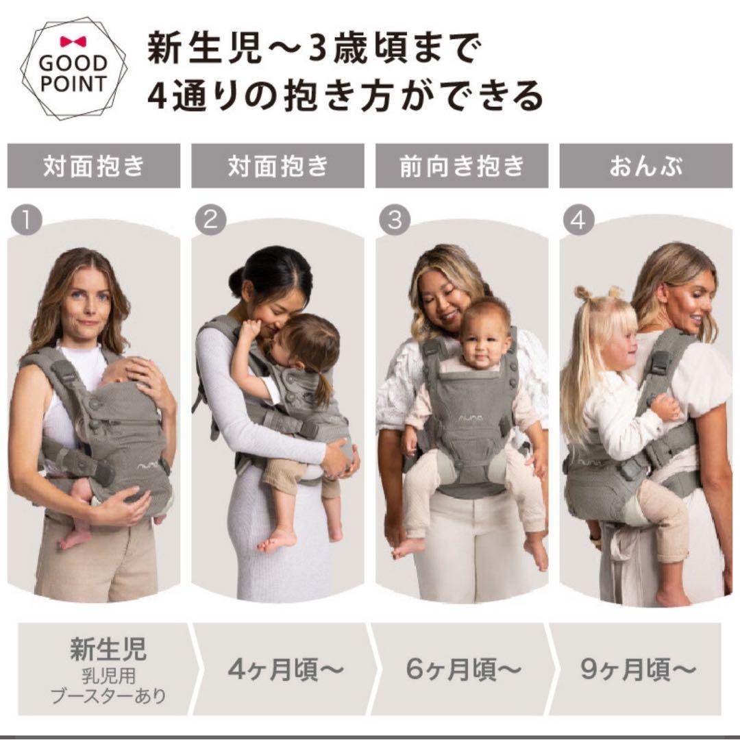 mii様【美品】nuna ヌナ カドルクリック 抱っこ紐 / 色:フォグ
