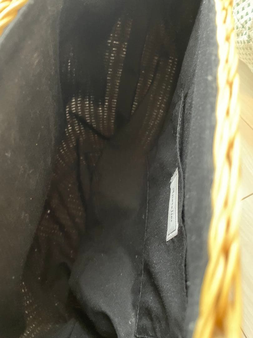 アナトリエ　カゴバッグ　リボン