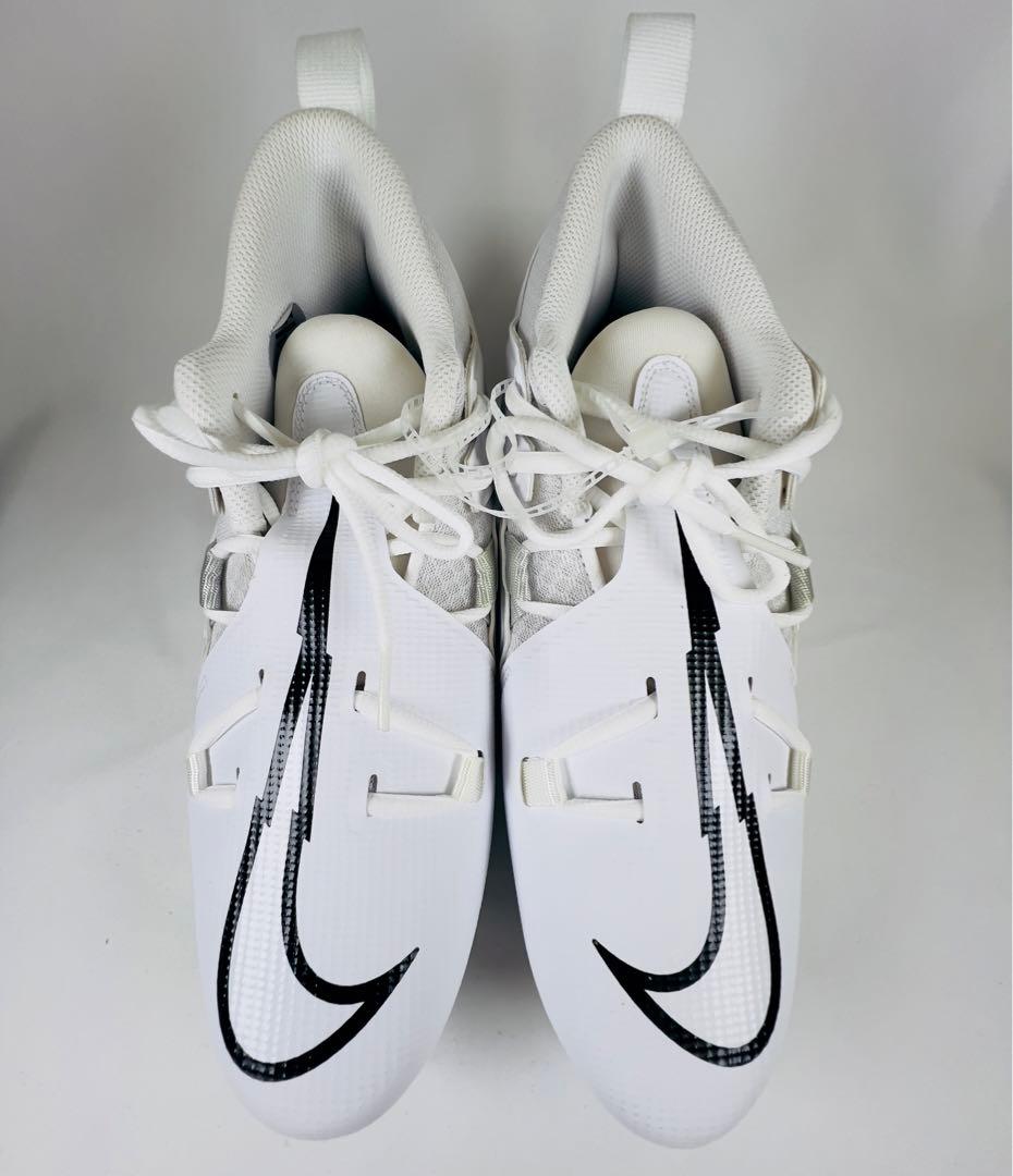 NIKE Alpha アルファ アメフト ポイントスパイク 白 27.5