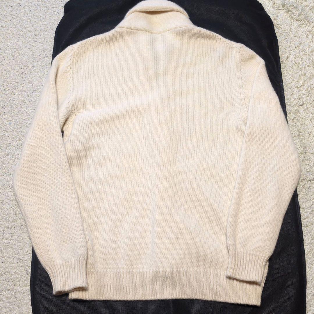 【美品】カシミヤ100%　ケーブルニットカーディガン