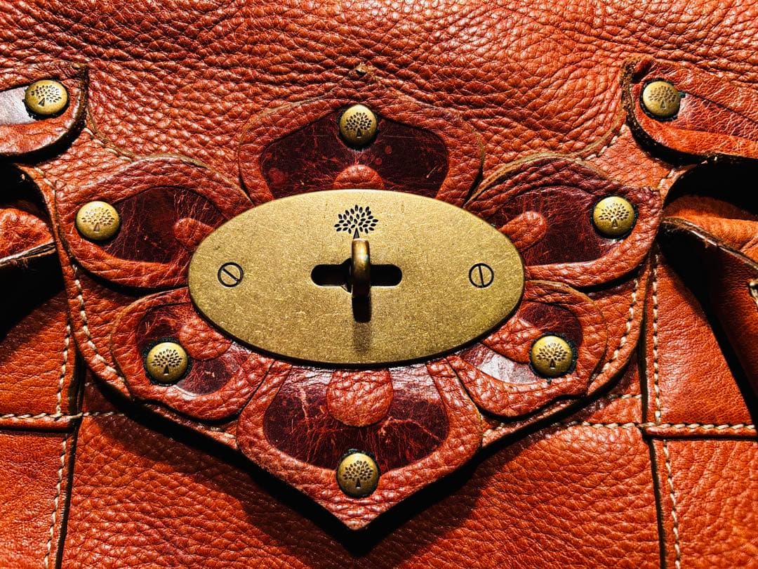 MULBERRY ブラウンレザー トートバッグ